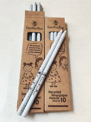 Recycled Newspaper Pencils - Pack of 20 GreenFootPrint