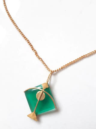 PATANG Green Onyx Pendant Baka