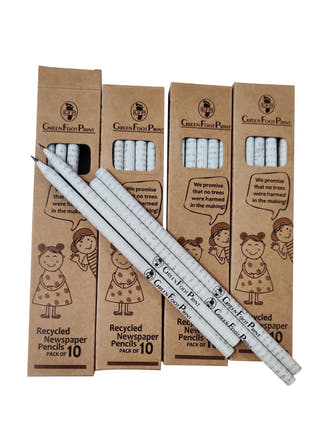 Recycled Newspaper Pencils - Pack of 30 GreenFootPrint