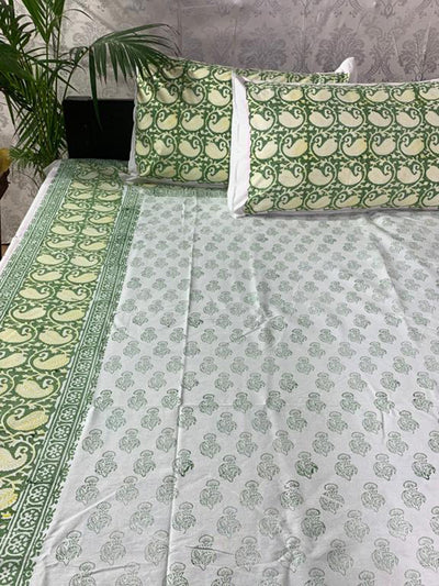 MP BAGH Print Inspired Block Printed Bed Sheet Alankaran Designs
