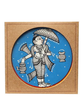 Handmade Ganjifa Fridge Magnets ( Balaram ) POTLI a bag of wonders