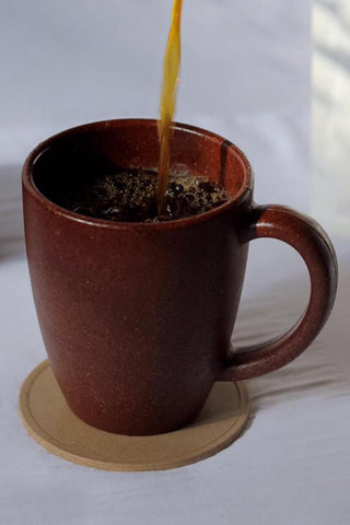 Pack of 2 Wellness Coffee Mug Brown Agro Composites
