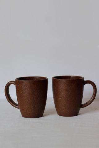 Pack of 2 Wellness Coffee Mug Brown Agro Composites