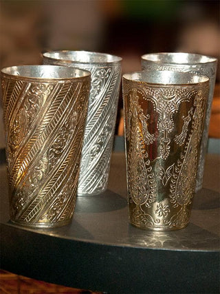  Nafees Lassi Glass Bel Kala by Anantaya sold by Flourish