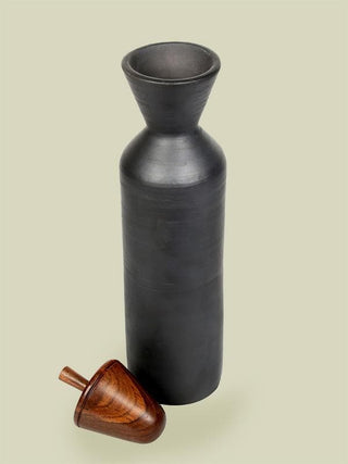 Black Maahi Kool Bottle by Anantaya sold by Flourish