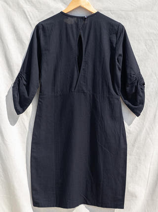 THE LINES TALES Dress with Gathers Black Anushé Pirani