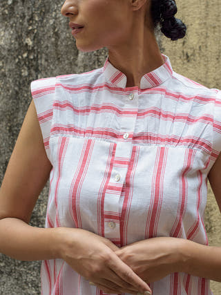 Mandarin Collar Shirt Anushé Pirani