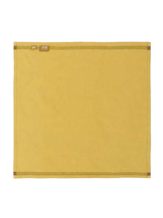 Zenia Extra Weft BHUJ Napkin 18" x 18"  - Yellow Aadyam Handwoven