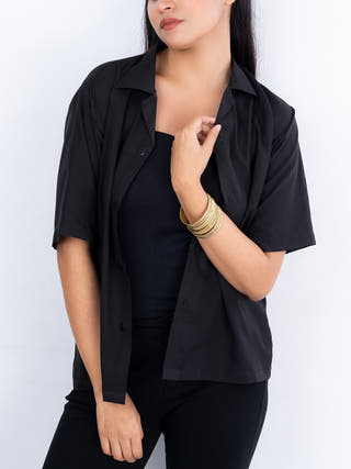 Dhokra Style Brass Striped Bangle Miharu