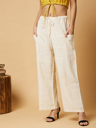 KOLI Gardenia Drawstring Pants White Arras