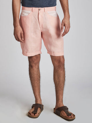 Ray Contrast Pocket Shorts Pink B Label