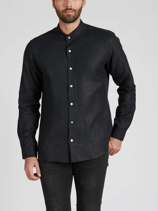 Origin Mandarin Collar Shirt Black B Label