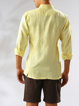 Aspen Button down Shirt- Yellow B Label