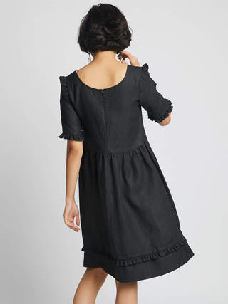 Flare Ruffle Dress Black B Label