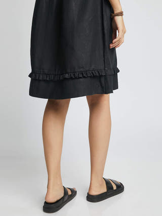 Flare Ruffle Dress Black B Label