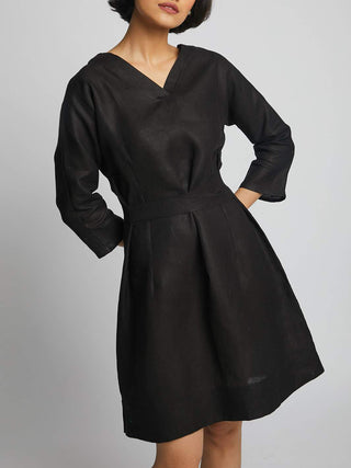 Dazzle Tie Up Dress Black B Label