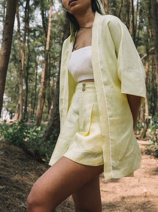 Sakura Kimono Overlay - Yellow B Label