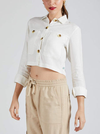 Nova Crop Shirt White B Label