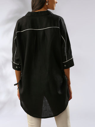 Canopy Kimono Shirt- Black B Label