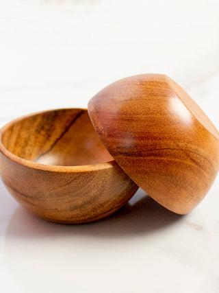 Wooden Baby Bowls Set Of Two Brown Byora Homes