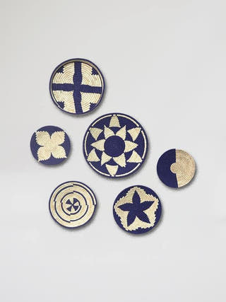 Handmade Wall Decor of Sabai Grass 16' Whe