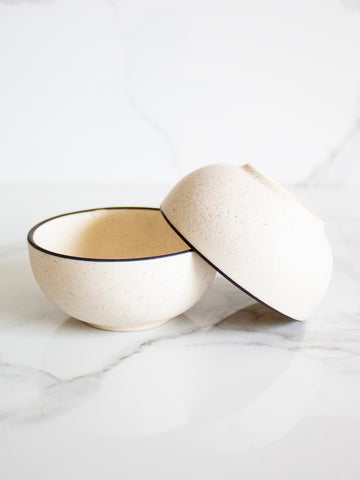 Bowls Blurry Set Of Two Black