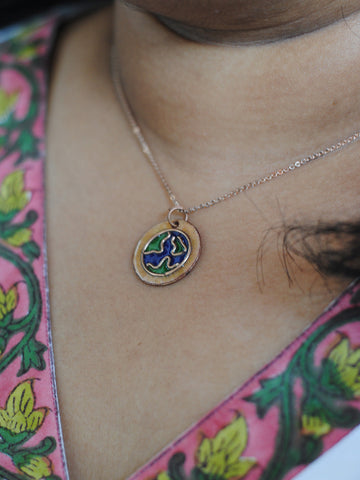 Earthy Pendant Blue