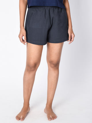 Cotton Shorts Charcoal Grey Chamomile Home