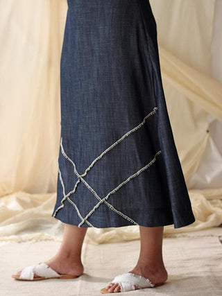  Paris Skirt Blue by Chambray & Co. sold by Flourish