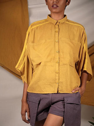 Bianca Shirt Mustard Chambray & Co.