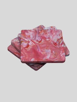 Coasters Coral Red Minus Degre