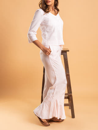 Sao Paolo Top offwhite Manvi The Handmade