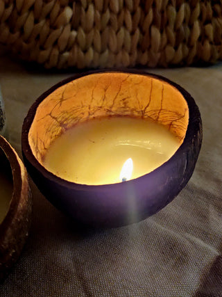 Coconut Shell Soy Wax Candles Pack Of 2 GreenFootPrint