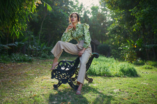 Sea-grass handloom cotton shirt Headstrong By Hema Sharma