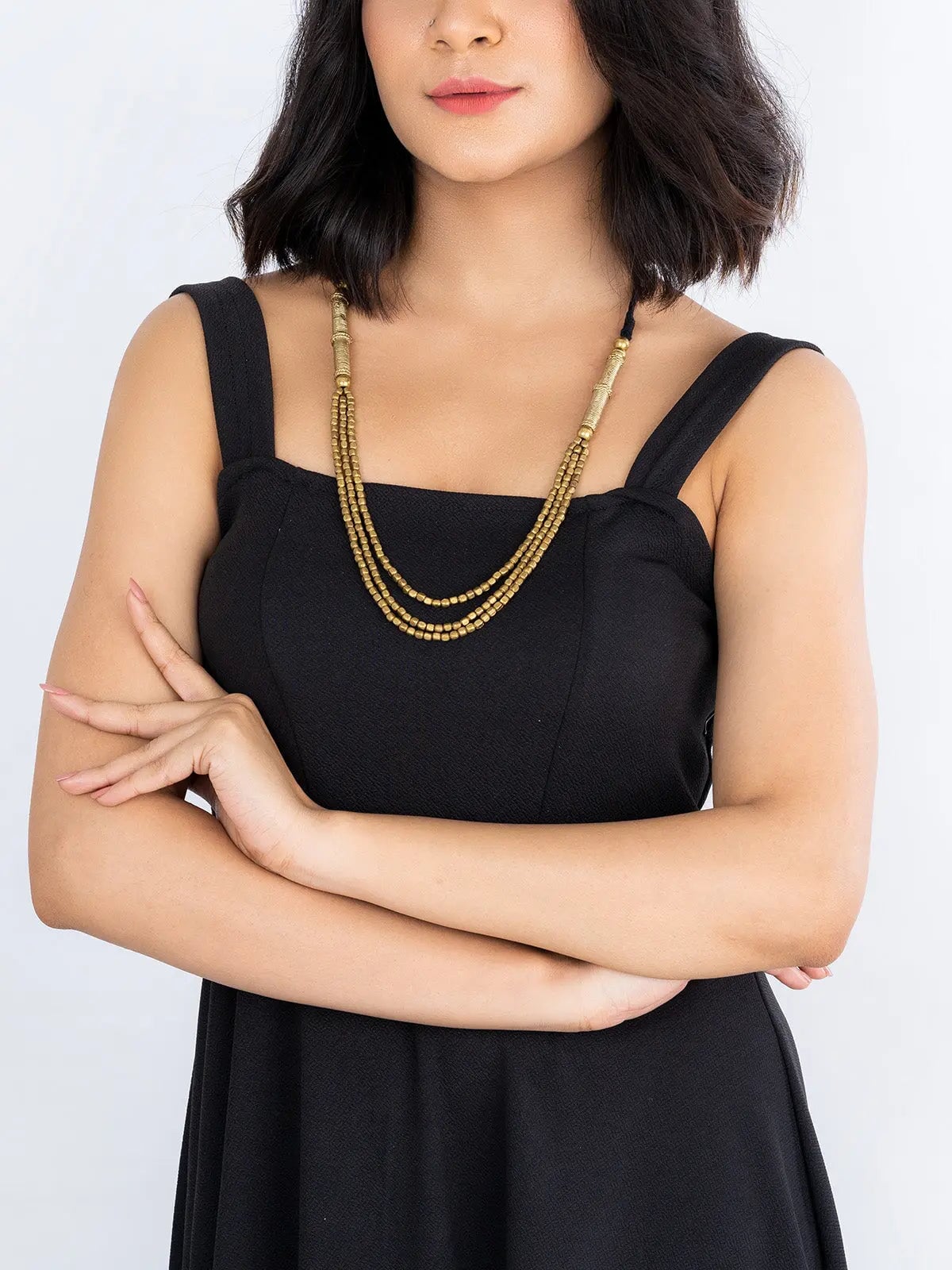 Dhokra Jasmine Necklace