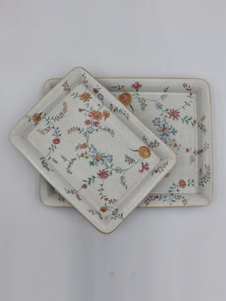 Floral Handpainted Tray Multicolour Nimmit