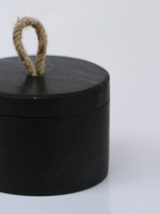 Handmade Marble Container Black Nimmit