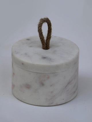 Handmade Marble Container White Nimmit