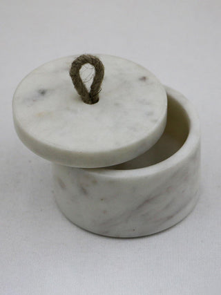 Handmade Marble Container White Nimmit
