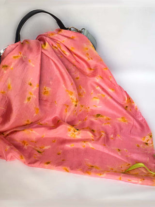 Silk Bandana - Pink with Yellow Ecoshi