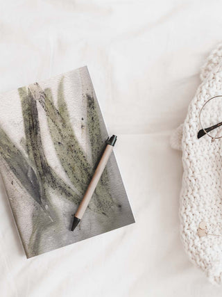 Handmade Journal - Eucalyptus Leaf Print Ecoshi
