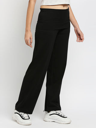 Roll Top Pant - Black Solid Effy