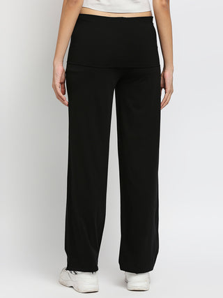 Roll Top Pant - Black Solid Effy
