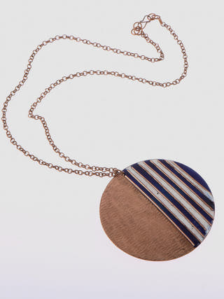 ELEMENTS Necklace With Ocean Crinkle Pendant Large Ekibeki