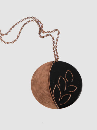 ELEMENTS Necklace With Phyllo Coal Pendant Ekibeki
