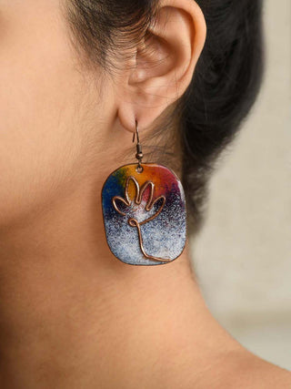 ELEMENTS Lotus Bloom Earrings Multi Ekibeki