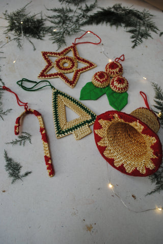 Truna- Christmas Ornaments Colorful Set of 5 Ekibeki
