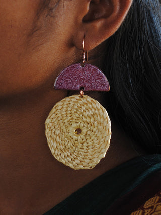 Chandrabindu Earrings Red Ekibeki