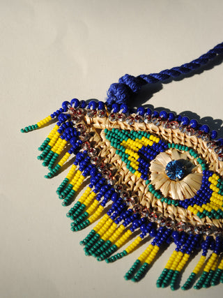 Nazar Pendant Blue Necklace Ekibeki
