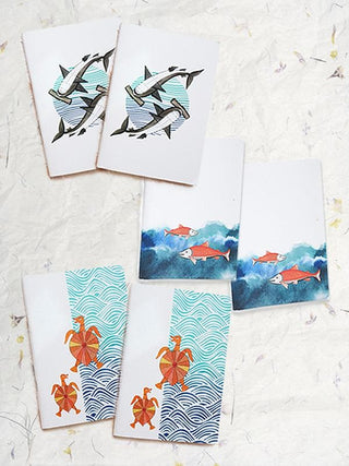 Ocean Series Notebook Set of 6 EkiBeki